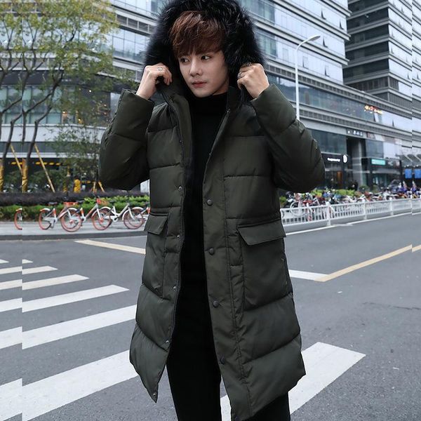 men's down & parkas winter pie overcomes korean casual fashion long section streetwear jacket men, Black
men's down & parkas winter pie overcomes korean casual fashion long section streetwear jacket men, Black