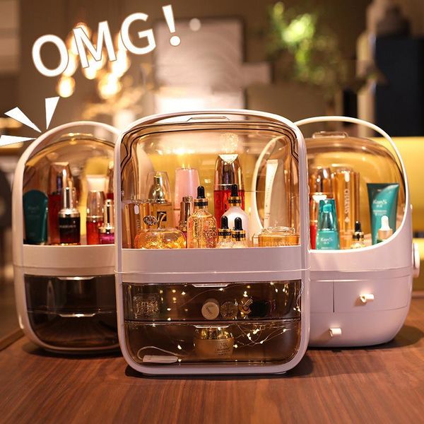 cosmetic storage box deskdust-proof home dressing table skin care product simple style 26x18x36cm boxes & bins
cosmetic storage box deskdust-proof home dressing table skin care product simple style 26x18x36cm boxes & bins