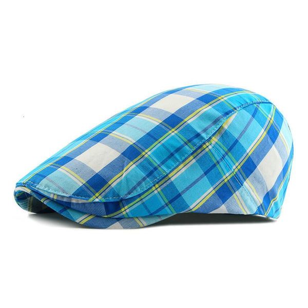 berets leisure men's 2021 pattern men color stripe lattice cap hat beret adjustiable flat top, Blue;gray
berets leisure men's 2021 pattern men color stripe lattice cap hat beret adjustiable flat top, Blue;gray