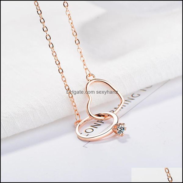 pendant necklaces & pendants jewelry 925 sterling sier charming double circle heart zircon necklace for women girl valentines day present s-, Silver
pendant necklaces & pendants jewelry 925 sterling sier charming double circle heart zircon necklace for women girl valentines day present s-, Silver