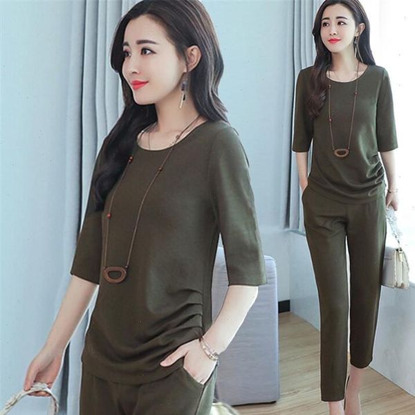 two piece women tracksuits set womens summer casual 2pcs short sleeve o neck cropped trousers ladies lounge, Gray
two piece women tracksuits set womens summer casual 2pcs short sleeve o neck cropped trousers ladies lounge, Gray