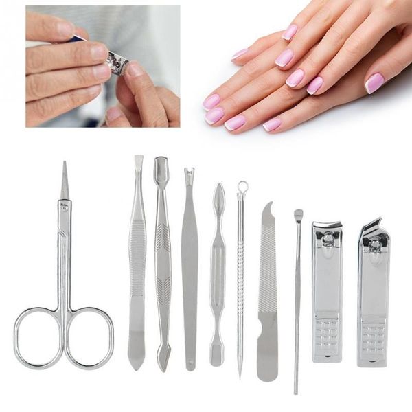 nail art kits 10pcs stainless steel clippers set file scissors manicure pedicure tool
nail art kits 10pcs stainless steel clippers set file scissors manicure pedicure tool