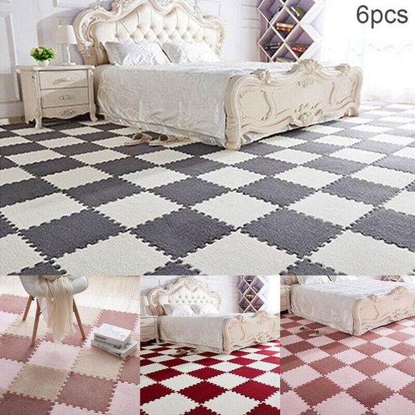 carpets 6pcs/set fluffy jigsaw puzzle eva foam rug anti-skid bedroom carpet floor mat
carpets 6pcs/set fluffy jigsaw puzzle eva foam rug anti-skid bedroom carpet floor mat