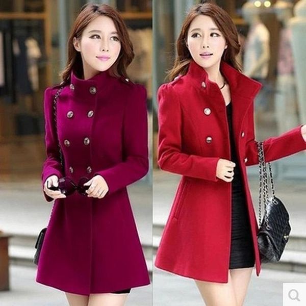 women's wool & blends 2021 autumn coat mid - long slim style western woolen korean winter windbreaker, Black
women's wool & blends 2021 autumn coat mid - long slim style western woolen korean winter windbreaker, Black