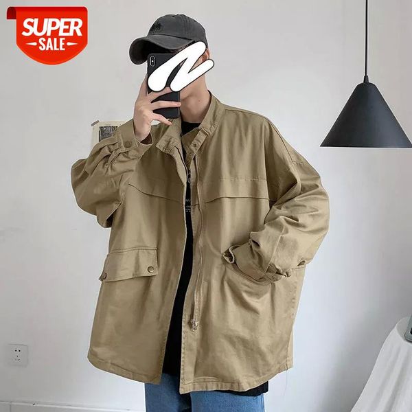 2020 men's loose streetwear bomber jacket cargo retro coats stand collar black/khaki color high-quality windbreaker -xl #u75z, White;black
2020 men's loose streetwear bomber jacket cargo retro coats stand collar black/khaki color high-quality windbreaker -xl #u75z, White;black