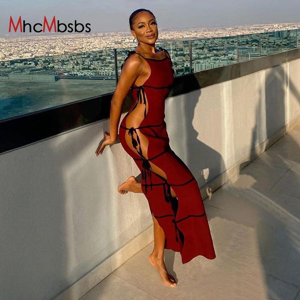 casual dresses women summer maxi dress strap bandages hollow out side split femme beach date party evening gown, Black;gray
casual dresses women summer maxi dress strap bandages hollow out side split femme beach date party evening gown, Black;gray