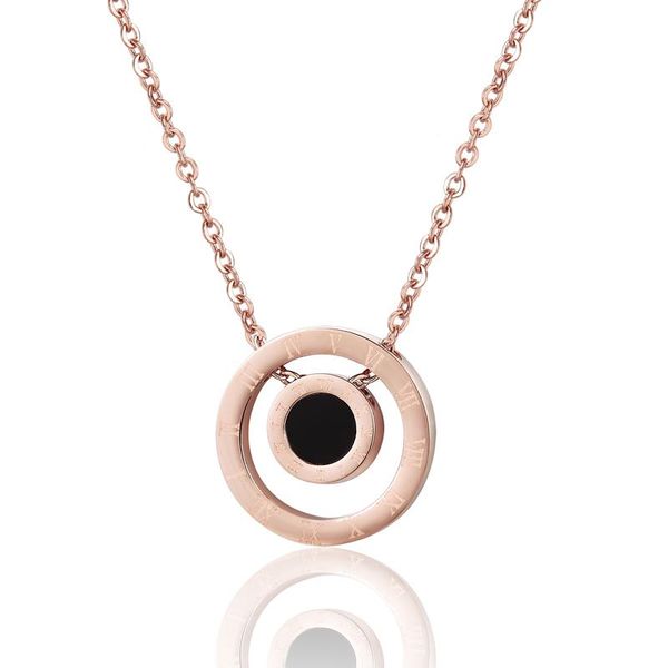 chains size circle black enamel roman numeral pendant necklace 316l stainless steel rose gold color woman jewelry collar love gift, Silver
chains size circle black enamel roman numeral pendant necklace 316l stainless steel rose gold color woman jewelry collar love gift, Silver