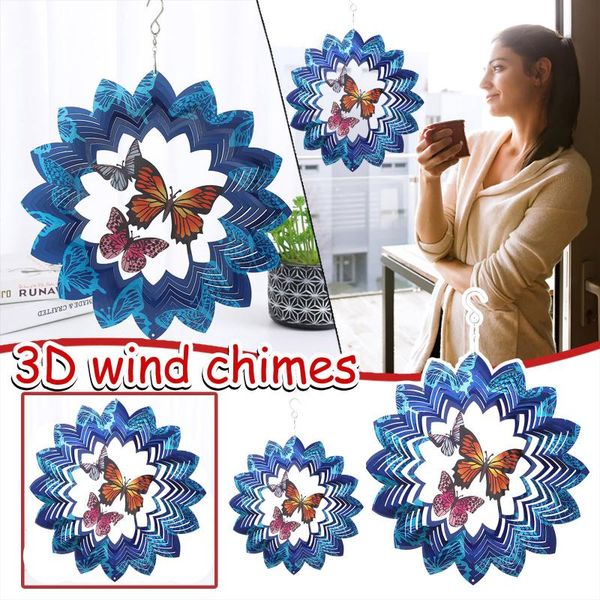 decorative objects & figurines wind chimes stainless steel spinner- 3d home wall hanging decor blessing protection gift colorful garden deco
decorative objects & figurines wind chimes stainless steel spinner- 3d home wall hanging decor blessing protection gift colorful garden deco