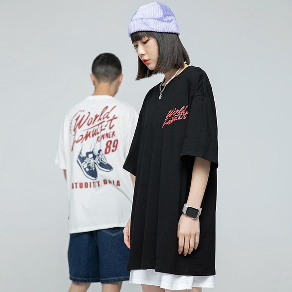 men's t-shirts summer hiphop interest printed short sleeve t-shirt clothes harajuku streetwear oversized chic cotton loose tee, White;black
men's t-shirts summer hiphop interest printed short sleeve t-shirt clothes harajuku streetwear oversized chic cotton loose tee, White;black