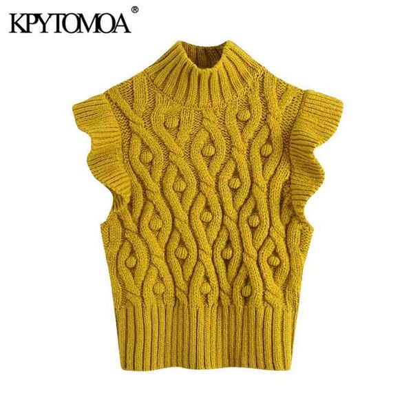 women fashion with pompoms ruffled knitted vest sweater high neck sleeveless female waistcoat chic 210420, Black;white
women fashion with pompoms ruffled knitted vest sweater high neck sleeveless female waistcoat chic 210420, Black;white