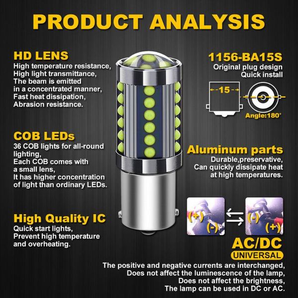 super bright 1156 ba15s cob led light bulb tail 2pcs 36 backup lamp emergency lights
super bright 1156 ba15s cob led light bulb tail 2pcs 36 backup lamp emergency lights