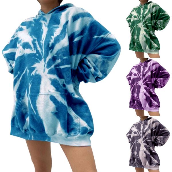 women loose tie-dye printed hoodies pullover casual long sleeve sweatshirts female blouse ladies casual sweatshirt hoodies, Black
women loose tie-dye printed hoodies pullover casual long sleeve sweatshirts female blouse ladies casual sweatshirt hoodies, Black