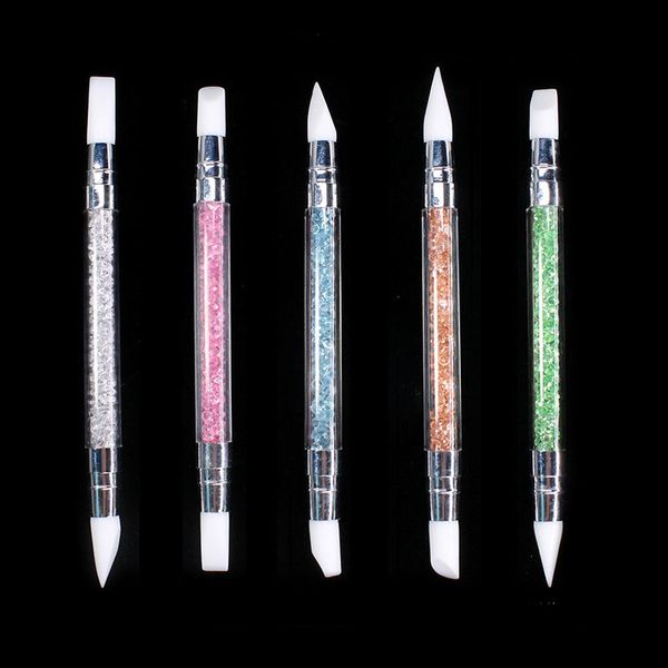 5pcs/set nail art silicone brush doting pen pencil dual-head sculpture manicure tool for dot uv gel polish dhl, Silver
5pcs/set nail art silicone brush doting pen pencil dual-head sculpture manicure tool for dot uv gel polish dhl, Silver