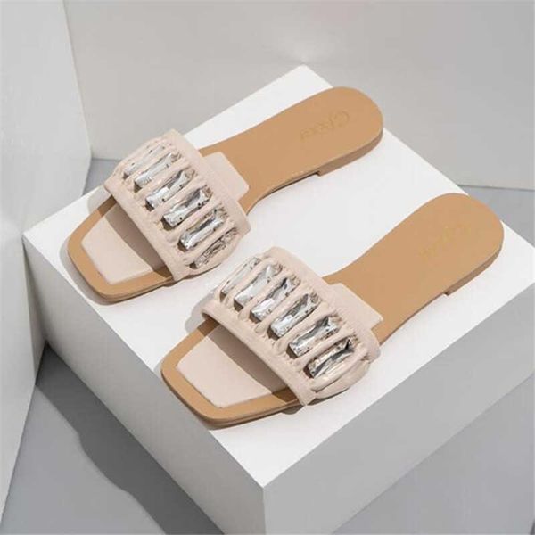 slippers 2021 fashion pleated crystal women pu leather flat beach slides woman low heel non slip rubber shoes ladies, Black
slippers 2021 fashion pleated crystal women pu leather flat beach slides woman low heel non slip rubber shoes ladies, Black