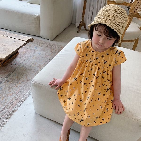 baby girls cute star printing casual dress korean style cotton kids princess dresses 1-6y 210508, Red;yellow
baby girls cute star printing casual dress korean style cotton kids princess dresses 1-6y 210508, Red;yellow