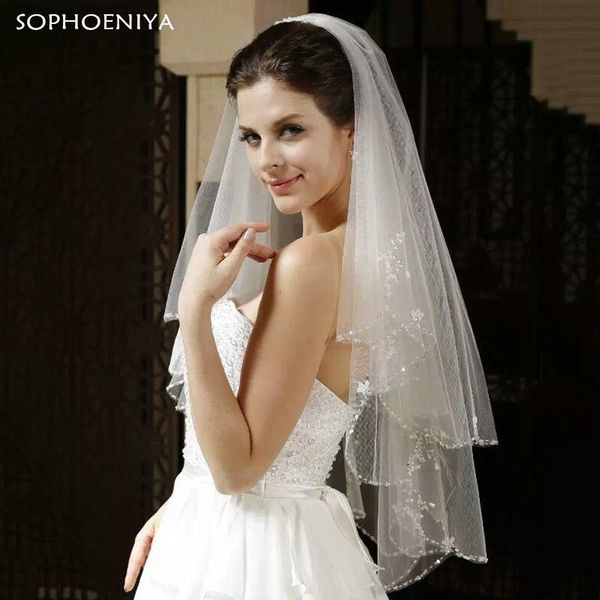 bridal veils arrival veil bead edge short white lvory two layer beaded 1 meter 2021 wedding accessories, Black
bridal veils arrival veil bead edge short white lvory two layer beaded 1 meter 2021 wedding accessories, Black