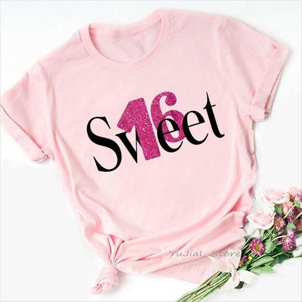 vogue sweet 16 graphic womens t shirt print tshirts queen 16th 18th birthday femme harajuku summer fashion, White
vogue sweet 16 graphic womens t shirt print tshirts queen 16th 18th birthday femme harajuku summer fashion, White