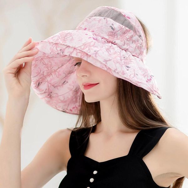 wide brim hats summer women's sunscreen hat face uv-proof empty-sun korean version of large foldable woman, Blue;gray
wide brim hats summer women's sunscreen hat face uv-proof empty-sun korean version of large foldable woman, Blue;gray