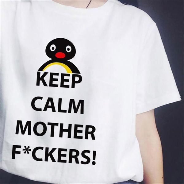 cute penguin printed fashion retro women harajuku casual wild short sleeve, White
cute penguin printed fashion retro women harajuku casual wild short sleeve, White
