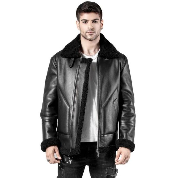 men's jackets selling black sheepskin coat men real fur overcoat casual bomber jacket shearling, Black;brown
men's jackets selling black sheepskin coat men real fur overcoat casual bomber jacket shearling, Black;brown