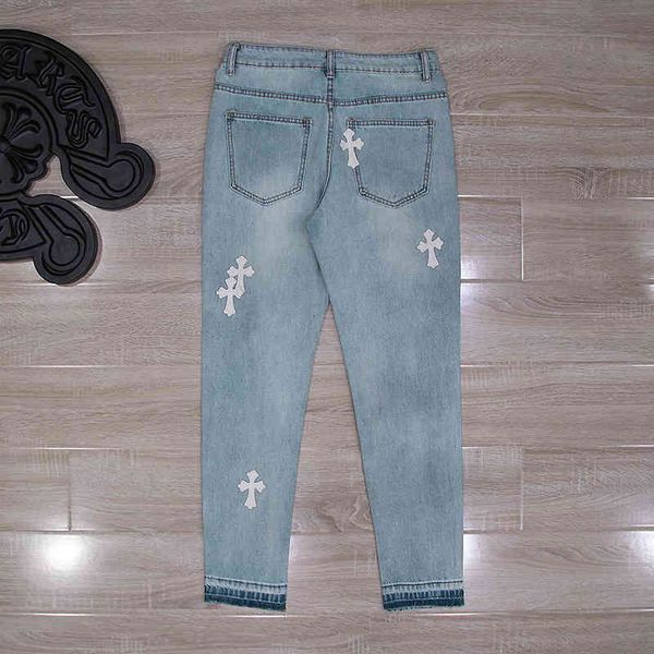 brand crosin and chomehearts 21 spring summer new quality ch cro classic cross leather embroidery wash hole cat beard, Blue
brand crosin and chomehearts 21 spring summer new quality ch cro classic cross leather embroidery wash hole cat beard, Blue