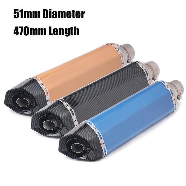 motorcycle exhaust system 51mm modified tips muffler end pipe with removable db killer baffle aluminum 470mm fit universal dirt bike
motorcycle exhaust system 51mm modified tips muffler end pipe with removable db killer baffle aluminum 470mm fit universal dirt bike