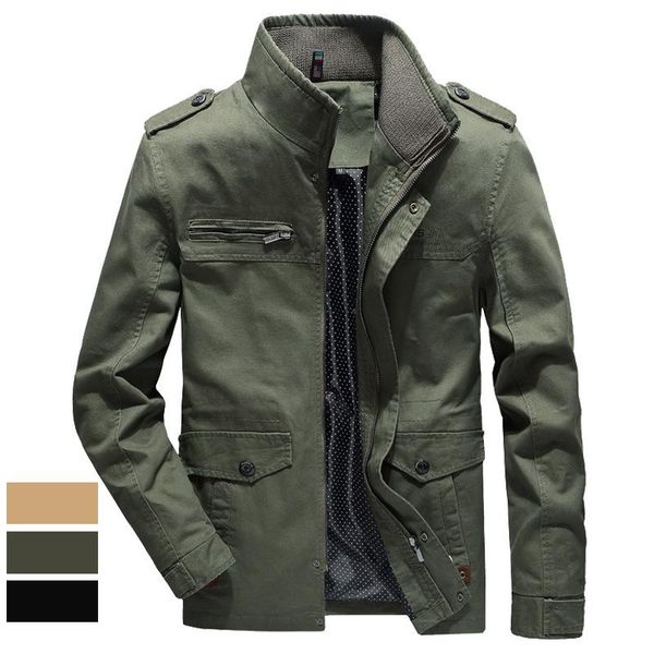 men's trench coats jacket coat washed pure cotton outdoor casual solid color multi pocket spring and autumn windbreaker clothes, Tan;black
men's trench coats jacket coat washed pure cotton outdoor casual solid color multi pocket spring and autumn windbreaker clothes, Tan;black