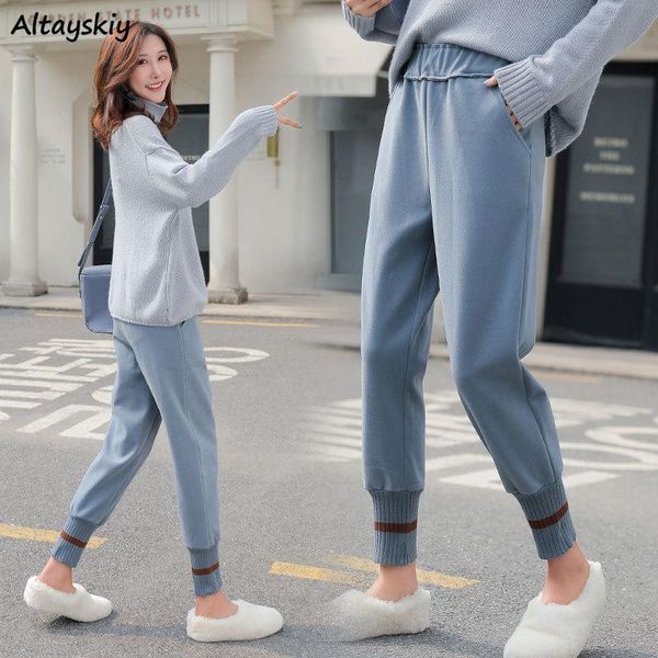 pants women leisure woolen ankle-length simple winter thickening bundle leg harem pant fashion womens streetwear all-match retro women', Black;white
pants women leisure woolen ankle-length simple winter thickening bundle leg harem pant fashion womens streetwear all-match retro women', Black;white