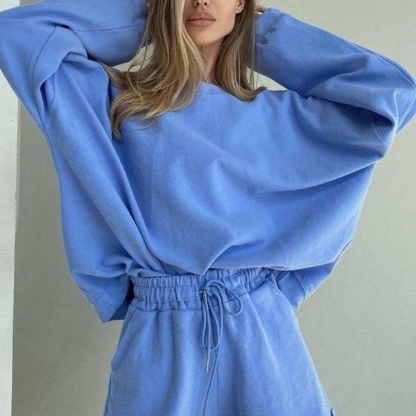 women's tracksuits solid woman 2 piece sets summer shorts casual long sleeve sweatshirt and jogging femme, Gray
women's tracksuits solid woman 2 piece sets summer shorts casual long sleeve sweatshirt and jogging femme, Gray