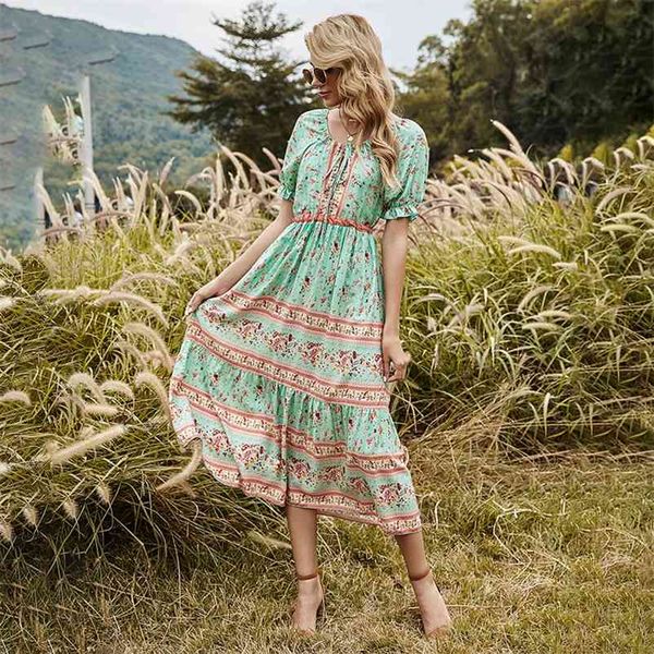 spring new bohemia print dress women casual o neck short sleeve high waist dress for women summer bandage dress 210413, Black;gray
spring new bohemia print dress women casual o neck short sleeve high waist dress for women summer bandage dress 210413, Black;gray