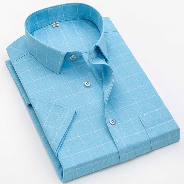 summer brand men's plaid shirt short sleeve non-iron square collar dress formal standard-fit checkered korean style male 210609, White;black
summer brand men's plaid shirt short sleeve non-iron square collar dress formal standard-fit checkered korean style male 210609, White;black