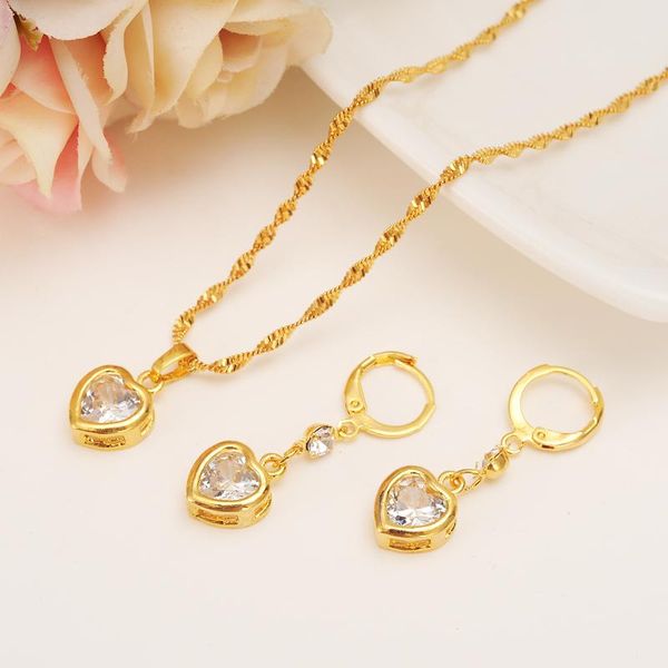earrings & necklace fashion bridal jewelry sets love heart white blue green stone earring crystal pendant necklacewedding for women, Silver
earrings & necklace fashion bridal jewelry sets love heart white blue green stone earring crystal pendant necklacewedding for women, Silver