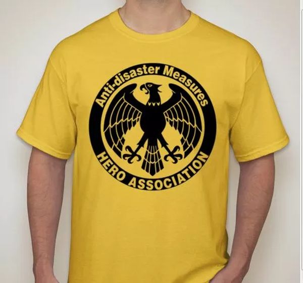 one punch man anti disaster measures hero association anime t shirt, White;black
one punch man anti disaster measures hero association anime t shirt, White;black