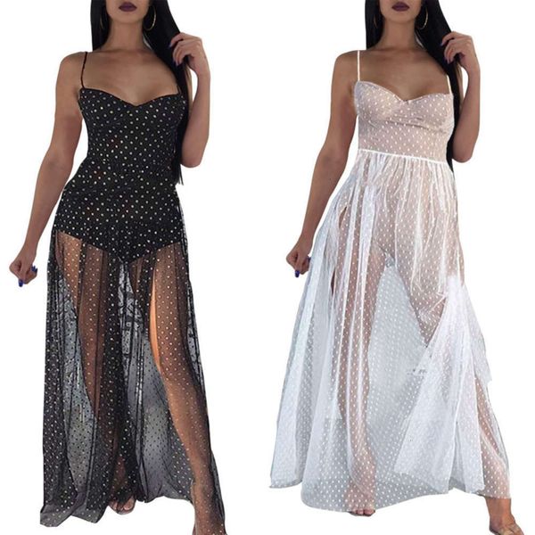 women's tracksuits tracksuitsspring and summer suspender mesh polka dot side split women's dress 2xc0, Gray
women's tracksuits tracksuitsspring and summer suspender mesh polka dot side split women's dress 2xc0, Gray