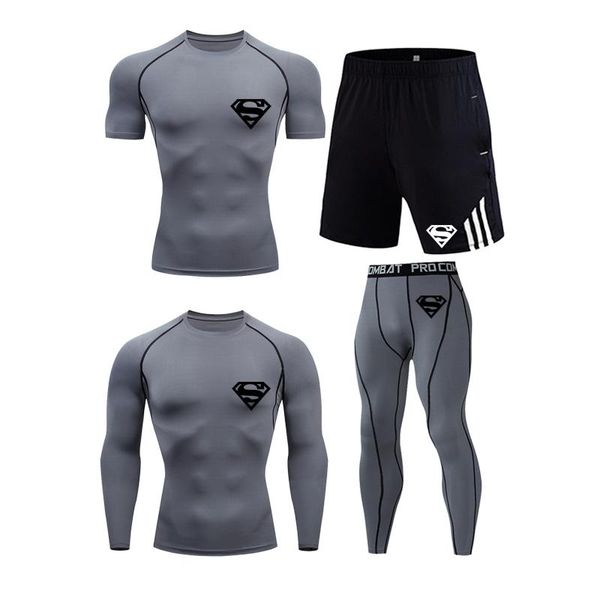 running jerseys men's sports set compress shirts men gym fitness jogging suit 4pcs/set soccer training sportswear t-shirt shorts, Black;blue
running jerseys men's sports set compress shirts men gym fitness jogging suit 4pcs/set soccer training sportswear t-shirt shorts, Black;blue