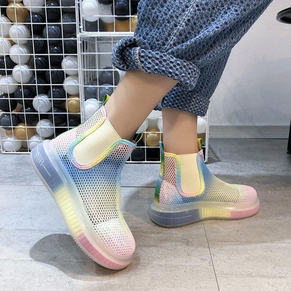 1:1 cool boots womens summer sandals female mesh ankle ladies mid heel flat jelly shoes casual sneakers, Black
1:1 cool boots womens summer sandals female mesh ankle ladies mid heel flat jelly shoes casual sneakers, Black