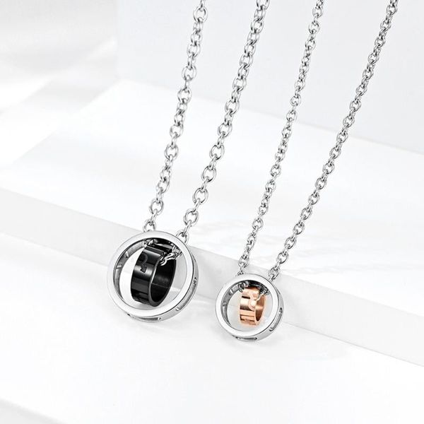 pendant necklaces couple necklace for women her beast his beatuy round rose gold color collares 316l stainless steel men jewelry, Silver
pendant necklaces couple necklace for women her beast his beatuy round rose gold color collares 316l stainless steel men jewelry, Silver