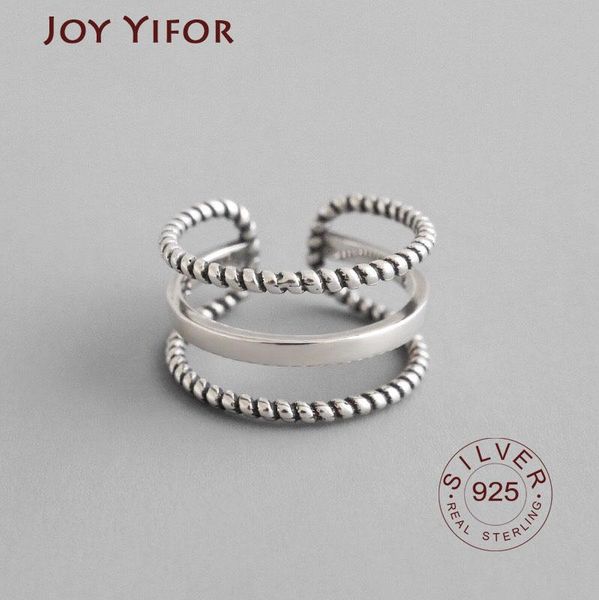 cluster rings vintage old 925 sterling silver open ring for women three wires weave retro style hollow lady bijoux femme, Golden;silver
cluster rings vintage old 925 sterling silver open ring for women three wires weave retro style hollow lady bijoux femme, Golden;silver