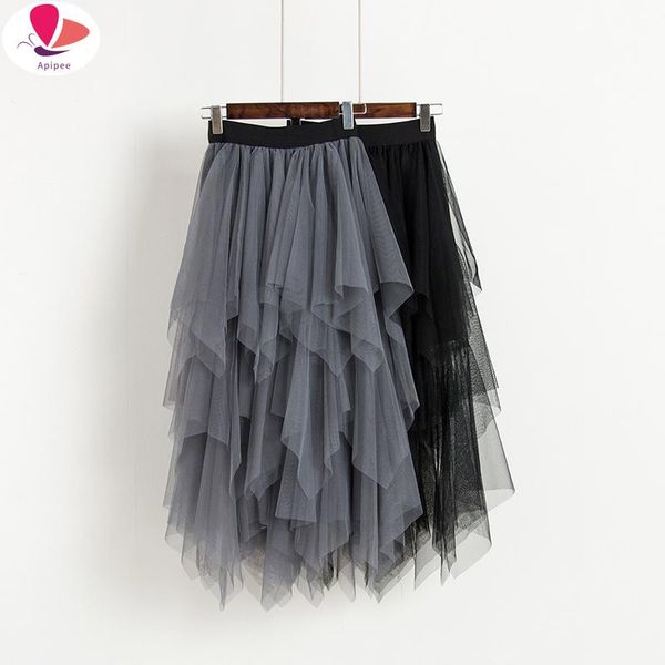 skirts women tulle mesh skirt fashion spring summer jupe mini asymmetric patchwork high waist, Black
skirts women tulle mesh skirt fashion spring summer jupe mini asymmetric patchwork high waist, Black