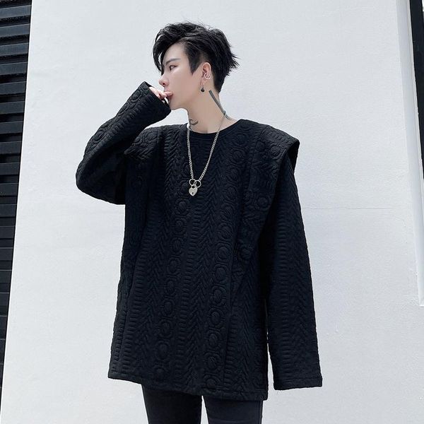 men's hoodies & sweatshirts wear 2021 sweatshirt style t-shirt ins trendy fashion autumn loose solid color long sleeve for male, Black
men's hoodies & sweatshirts wear 2021 sweatshirt style t-shirt ins trendy fashion autumn loose solid color long sleeve for male, Black