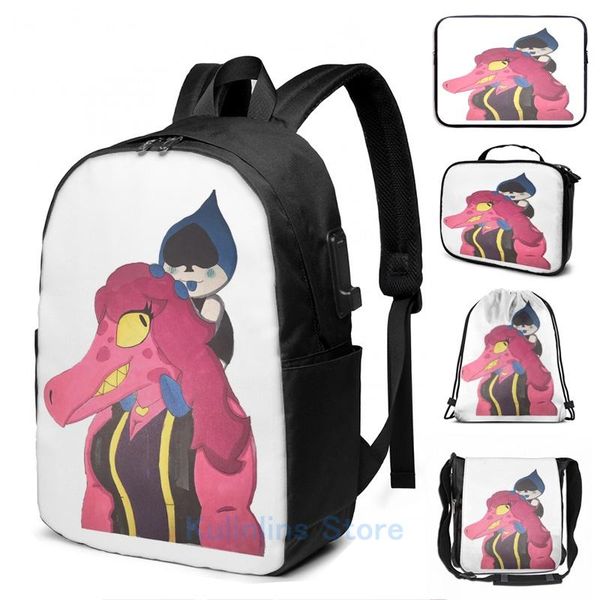 backpack funny graphic print susie and lancer deltarune undertale art usb charge men school bags women bag travel laptop
backpack funny graphic print susie and lancer deltarune undertale art usb charge men school bags women bag travel laptop