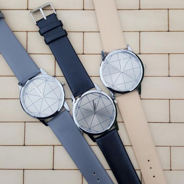 colors geometric figure leather strap watch, style couple watch high-end silver case fashion watches ladies wristwatches, Slivery;brown
colors geometric figure leather strap watch, style couple watch high-end silver case fashion watches ladies wristwatches, Slivery;brown