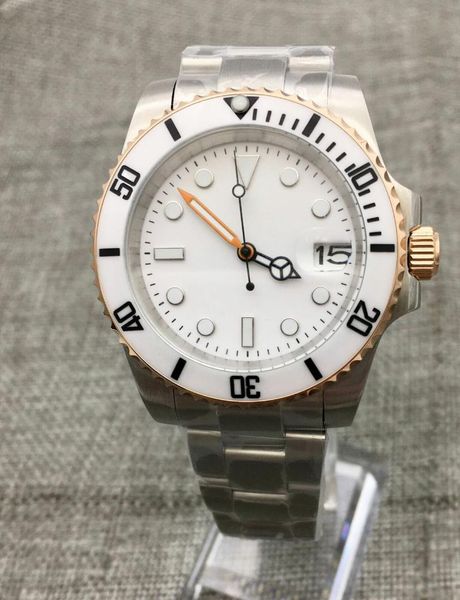 wristwatches 40mm white dial japanese nh35 movement mechanical automatic watch men's sapphire glass ceramic bezel transparent back cove, Slivery;brown
wristwatches 40mm white dial japanese nh35 movement mechanical automatic watch men's sapphire glass ceramic bezel transparent back cove, Slivery;brown