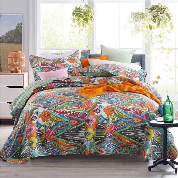 comforters & sets chausub bohemia quilt set cotton quilts for bed bedspread 3pcs washed quilted cover sheets coverlet king size summer blank
comforters & sets chausub bohemia quilt set cotton quilts for bed bedspread 3pcs washed quilted cover sheets coverlet king size summer blank