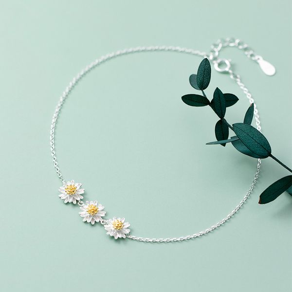 daisy anklets real 925 sterling silver three cute daisy flowers ankle bracelets foot chains for women girls summer jewelry, Red;blue
daisy anklets real 925 sterling silver three cute daisy flowers ankle bracelets foot chains for women girls summer jewelry, Red;blue