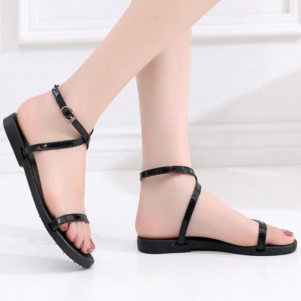 cross strap flats sandals women shoes summer buckle woman non-slip bohemia style sandalias mujer 2021, Black
cross strap flats sandals women shoes summer buckle woman non-slip bohemia style sandalias mujer 2021, Black