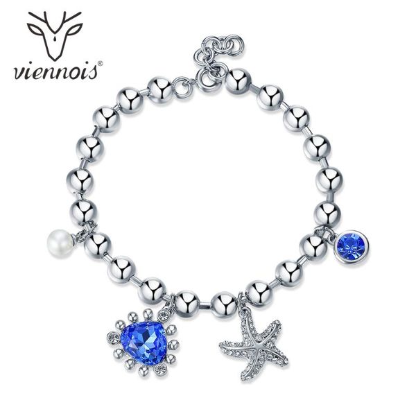viennois silver color bracelets for women blue rhinestone starfish chain & bangles link,, Black
viennois silver color bracelets for women blue rhinestone starfish chain & bangles link,, Black
