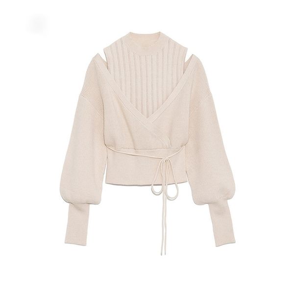 kuzuwata half-high collar drawstring knitted sweaters sweet loose shoulder straples jackrt autumn winter pullovers 211011, White;black
kuzuwata half-high collar drawstring knitted sweaters sweet loose shoulder straples jackrt autumn winter pullovers 211011, White;black