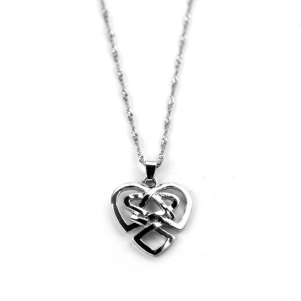 pendant necklaces handmade dainty celtics knot sister necklace heart-shape fashion gift for lover women, Silver
pendant necklaces handmade dainty celtics knot sister necklace heart-shape fashion gift for lover women, Silver