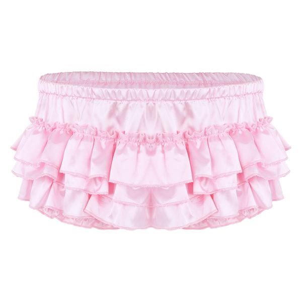Mens Lingerie Gay Panties Shiny Satin Ruffled Bloomer Tiered Skirted Panties Briefs for Sexy Bikini Male Sissy Underwear, Black;white
Mens Lingerie Gay Panties Shiny Satin Ruffled Bloomer Tiered Skirted Panties Briefs for Sexy Bikini Male Sissy Underwear, Black;white